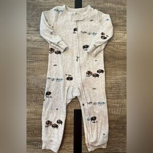 Carters Baby Boy Footless Sleeper - Size 12 months
